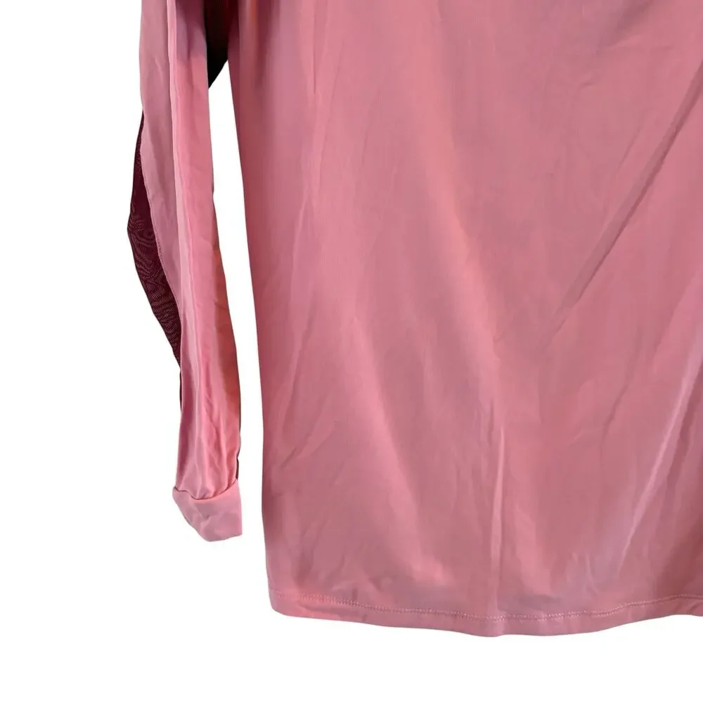 The Tailored Sportsman Pink Tailored Ladies Long Sleeve Icefil Sun Shirt S